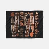 The Same Heart Inside Black History Month African  Fleecedecke (Vorderseite (Horizontal))
