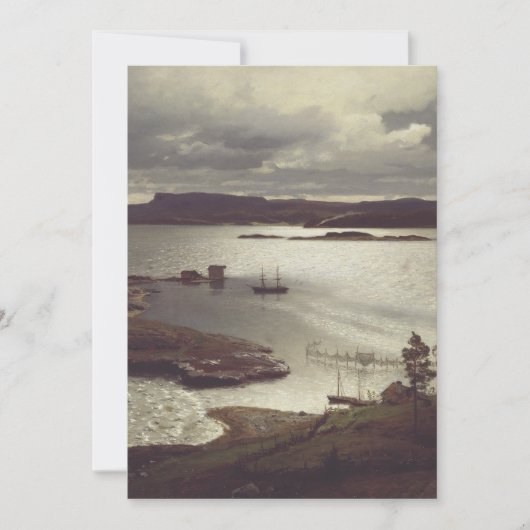 The Sandvik Fiord by Hans Gude Einladung (Vorderseite)