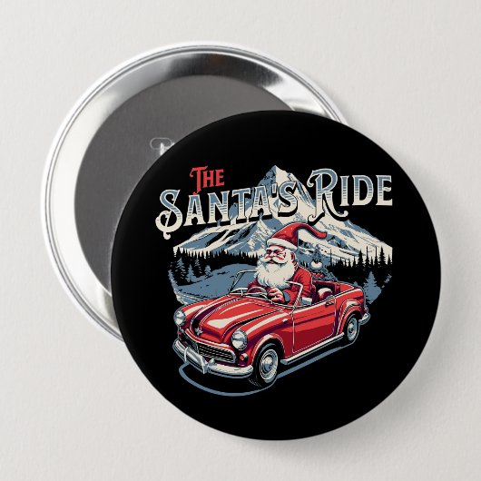 the santa's ride. button (Vorne & Hinten)