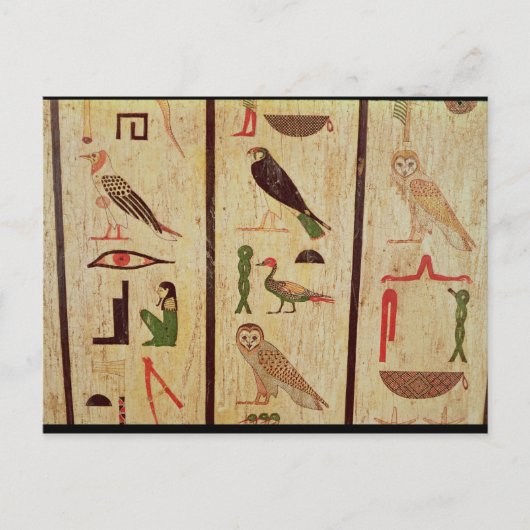 The sarcophagus of Psamtik I (664-610 BC) detail o Postkarte (Vorderseite)