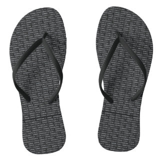 The "Sardinian Script" Designer Flip Flops Badesandalen