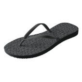 The "Sardinian Script" Designer Flip Flops Badesandalen (Schrägansicht)