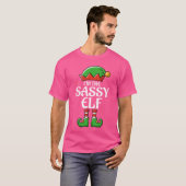 The Sassy Elf for Girls Boys Women Men Matching Ch T-Shirt (Vorne ganz)