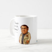 "The scale doesn’t lie, people do" Kaffeetasse (Vorderseite Links)