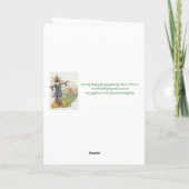 "The Scarecrow" Dankeskarte (Rückseite)