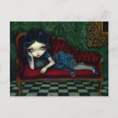 "The Scarlet Sofa" Postkarte (Vorderseite)