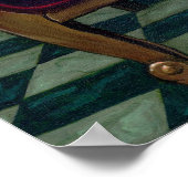 The Scarlet Sofa victorian gothic Art Print Poster (Ecke)