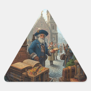 The Scholar’s Market Dreieckiger Aufkleber