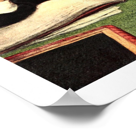 "The Scholar" von Jessie Willcox Smith Poster (Ecke)