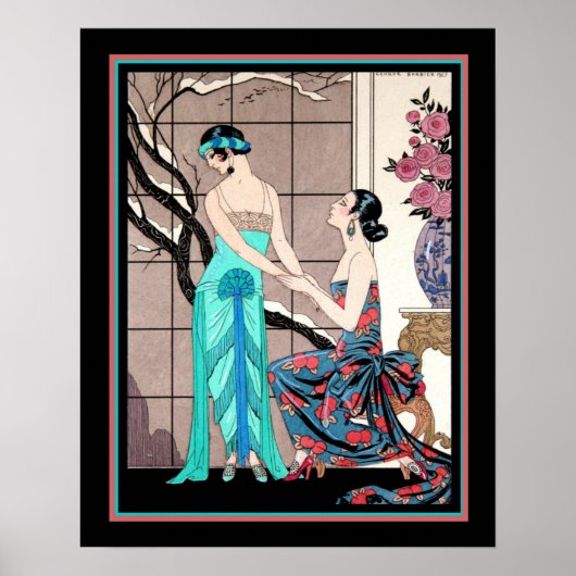 "The Schwierigt Admission" Barbier Art Deco 16x20 Poster (Vorne)