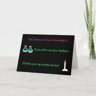 The Science of Liebe Card (Chemistry 2) (From male Feiertagskarte