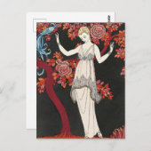 The Science Tree Evening Dress - George Barbier Postkarte (Vorne/Hinten)