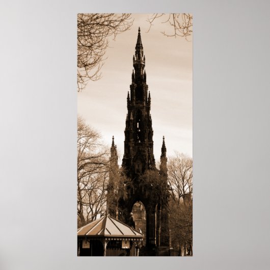 The Scott Memorial Sepia Poster (Vorne)