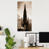 The Scott Memorial Sepia Poster (Heimbüro)