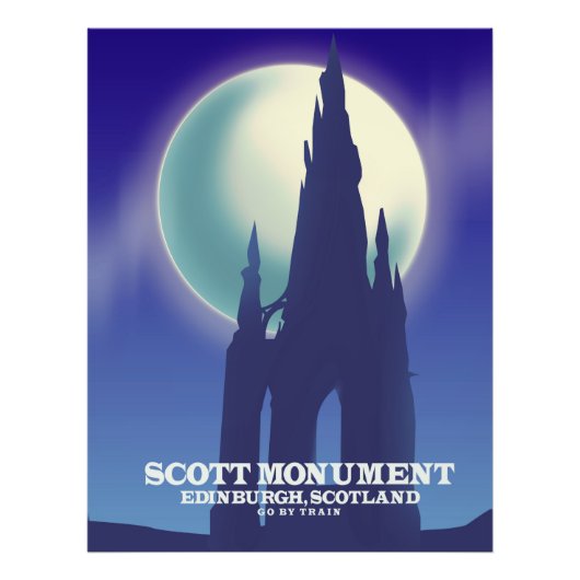The Scott Monument, Edinburgh, Schottland Fotodruck (Vorne)