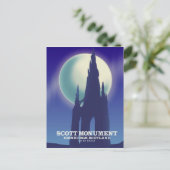 The Scott Monument, Edinburgh, Schottland Postkarte (Stehend Vorderseite)