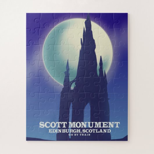 The Scott Monument, Edinburgh, Schottland Puzzle (Vertikal)