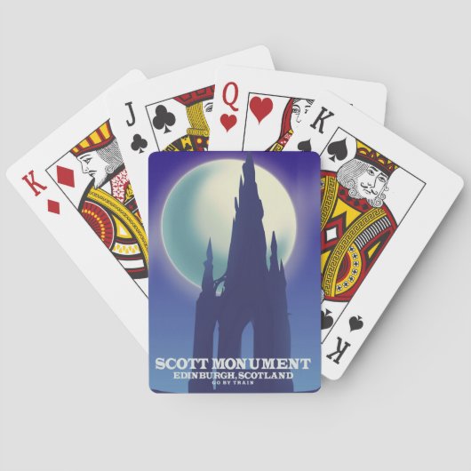 The Scott Monument, Edinburgh, Schottland Spielkarten (Rückseite)
