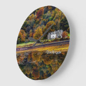 The Scottish Highlands in Argyl Große Wanduhr (Winkel)