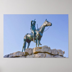 The Scout Statue Front View, Kansas City, Missouri Poster