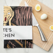 The Scream by Edvard Munch Bohomodern Geschirrtuch (Viertel Falte)