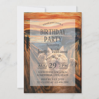 The Scream Cat Parody Art                          Einladung