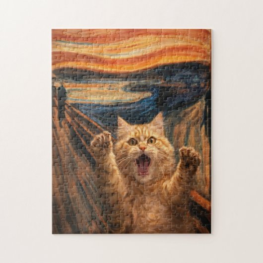 The Scream Cat Parody Art Puzzle (Vertikal)