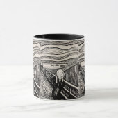 The Scream – Edvard Munch – Custom Text Tasse (Zentrum)