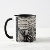 The Scream – Edvard Munch – Custom Text Tasse (Links)