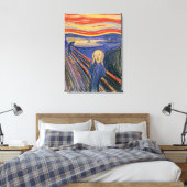 The Scream Edvard Munch (pastellfarben 1895) Hohe Leinwanddruck (Insitu (Schlafzimmer))