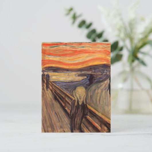 The Scream - Edvard Munch Postkarte (Stehend Vorderseite)
