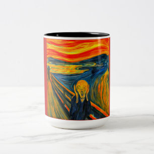 The Scream, FI Art by Munch, Zweifarbige Tasse