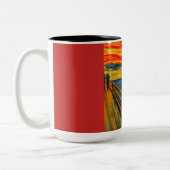 The Scream, FI Art by Munch, Zweifarbige Tasse (Links)