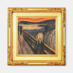 The Scream, Fine Art by Edvard Munch Magnet