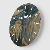The Scream Große Wanduhr (Winkel)