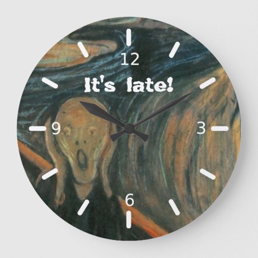 The Scream Große Wanduhr (Vorderseite)