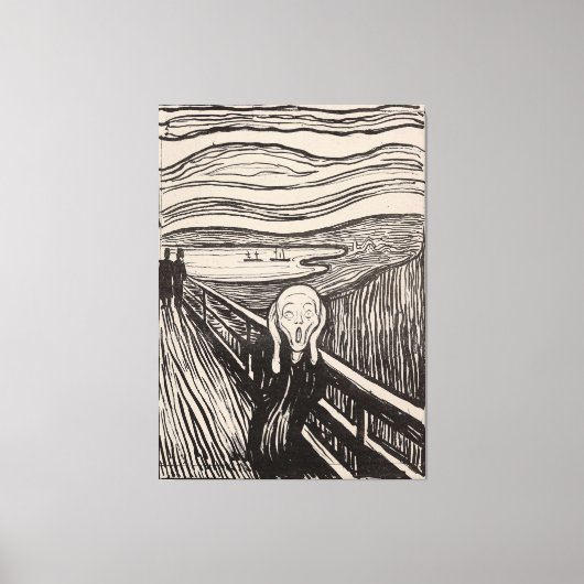 "The Scream" von Edvard Munch - 1895 - Norwegen Leinwanddruck (Vorderseite)