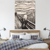 "The Scream" von Edvard Munch - 1895 - Norwegen Leinwanddruck (Insitu (Schlafzimmer))
