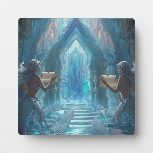 The Scroll Keepers of the Deep” Fotoplatte (Vorderseite)