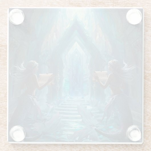 The Scroll Keepers of the Deep” Glasuntersetzer (Rückseite)