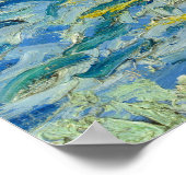 The Sea at Saintes-Maries by Vincent van Gogh Poster (Ecke)