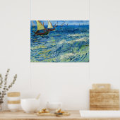 The Sea at Saintes-Maries by Vincent van Gogh Poster (Küche)