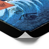 The sea at Satta in Suruga Province Poster (Ecke)