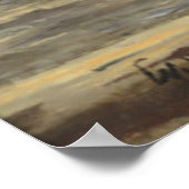 The Sea-Beach after a Storm  Time, Dawn Poster (Ecke)