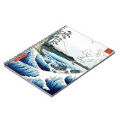 "The Sea" Hiroshige Ukiyo-e Notizblock (Linke Seite)
