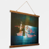 The Seafarers, Paul Klee Wandteppich Mit Holzrahmen (Gewinkelt)