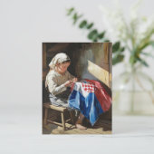 ✨ The Seamstress of Heritage – Expressive Oil art Postkarte (Stehend Vorderseite)