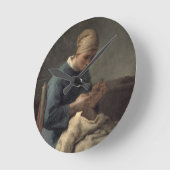 The Seamstress Runde Wanduhr (Winkel)