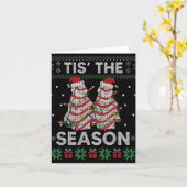 The Season Christmas Tree Cakes Debbie Becky Xmas Karte (Gelbe Blume)