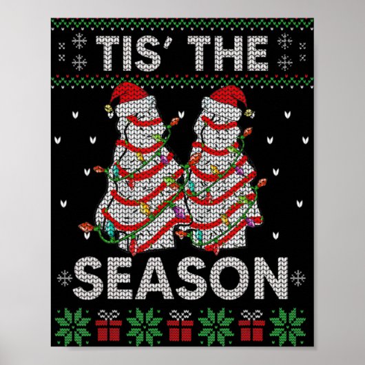 The Season Christmas Tree Cakes Debbie Becky Xmas Poster (Vorne)